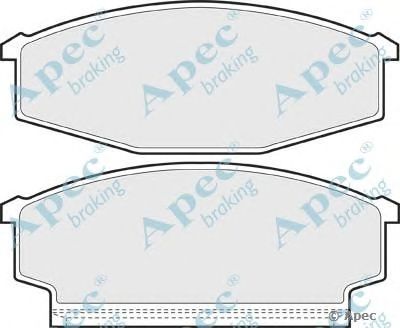 APEC BRAKING pad601 -  Комплект тормозных колодок, дисковый тормоз